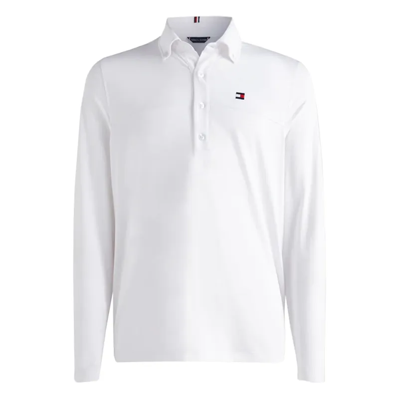 Tommy Hilfiger Men's Long Sleeve Show Shirt - Optic White