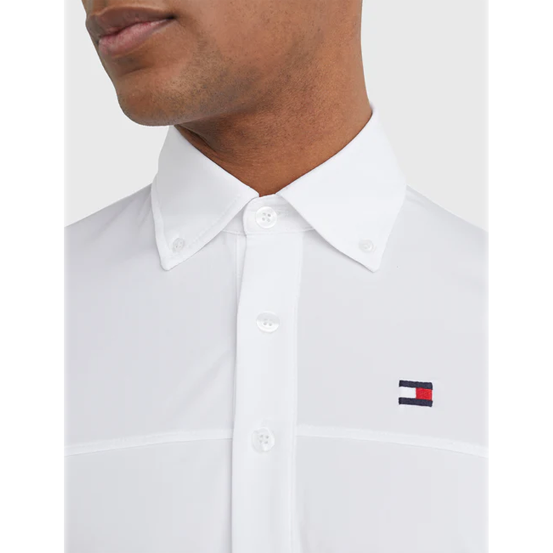 Tommy Hilfiger Men's Long Sleeve Show Shirt - Optic White-1