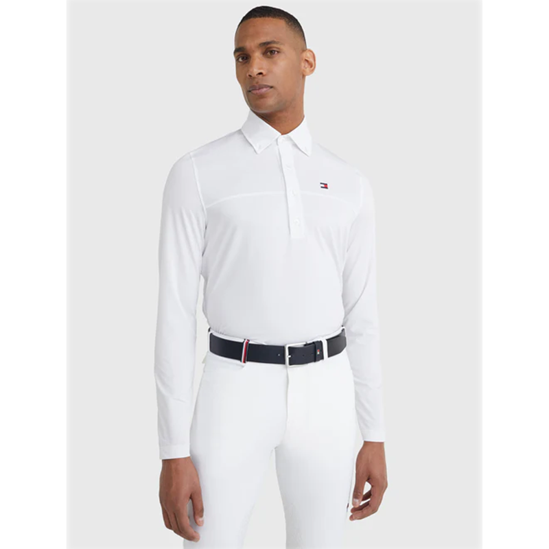 Tommy Hilfiger Men's Long Sleeve Show Shirt - Optic White-2
