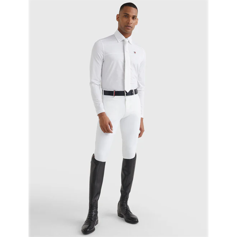 Tommy Hilfiger Men's Long Sleeve Show Shirt - Optic White-3