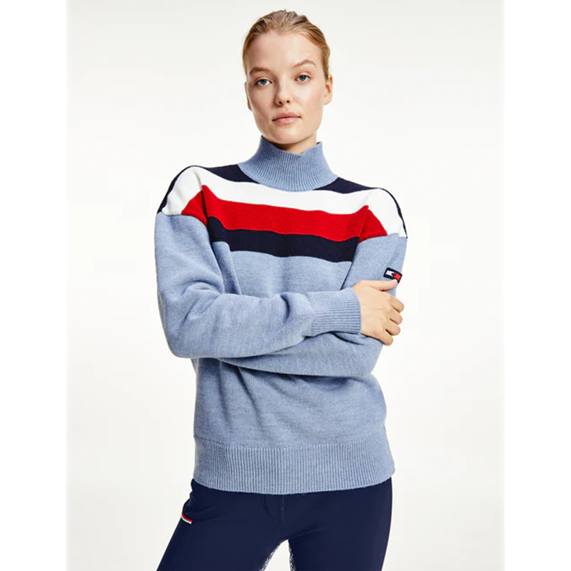 Tommy Hilfiger Sweater TH Equestrian Statement - Moonstone-1
