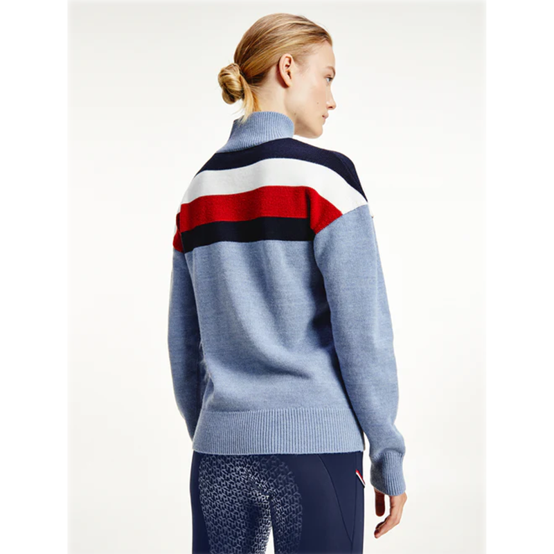 Tommy Hilfiger Sweater TH Equestrian Statement - Moonstone-2