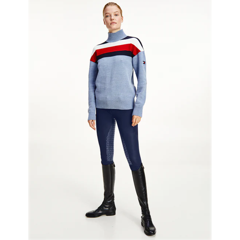 Tommy Hilfiger Sweater TH Equestrian Statement - Moonstone-4