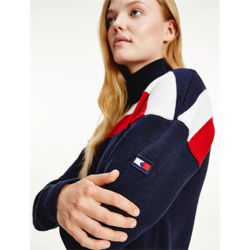 Tommy Hilfiger Sweater TH Equestrian Statement - Desert Sky-1