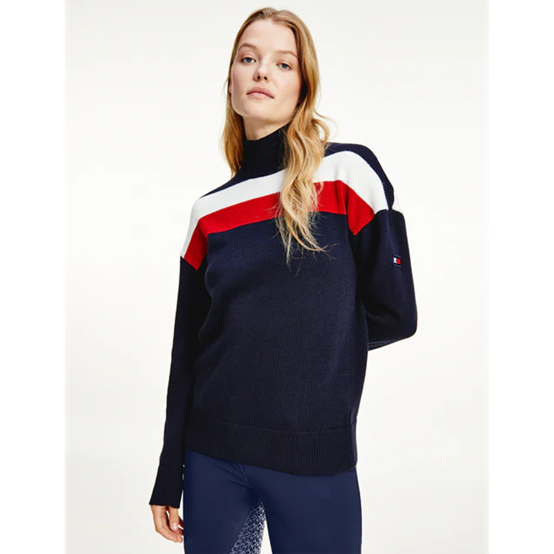 Tommy Hilfiger Sweater TH Equestrian Statement - Desert Sky-2