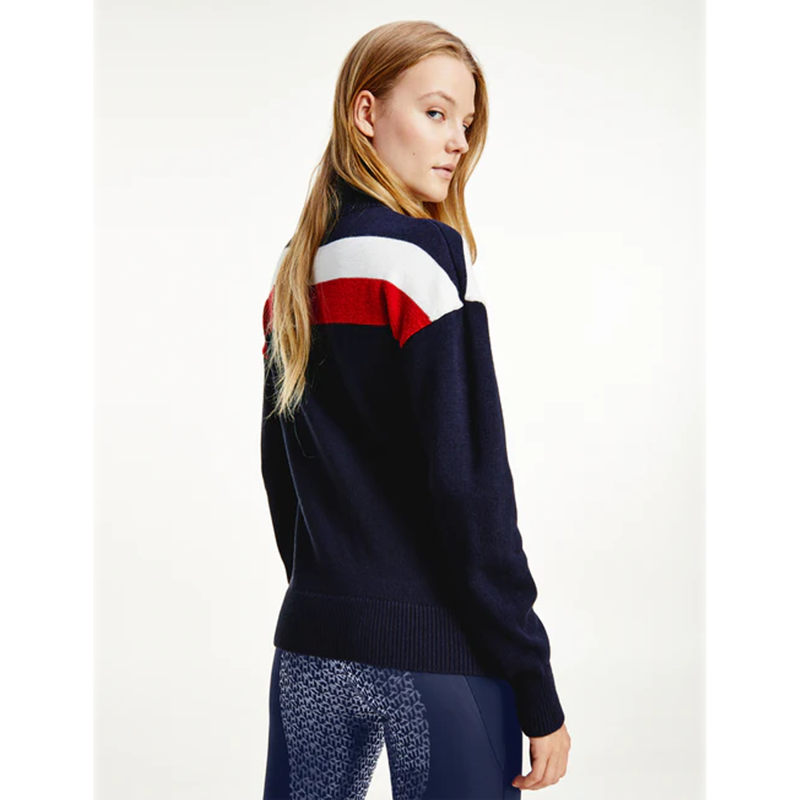 Tommy Hilfiger Sweater TH Equestrian Statement - Desert Sky-3