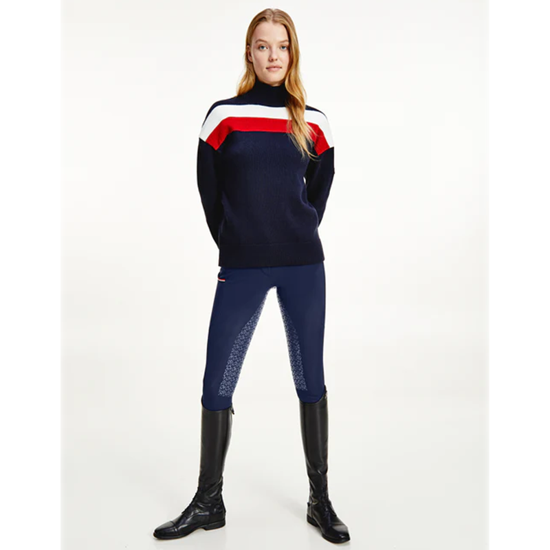 Tommy Hilfiger Sweater TH Equestrian Statement - Desert Sky-4