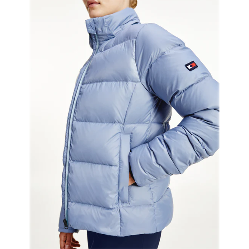 Tommy Hilfiger Women's Hooded Down Jacket - Moonstone-1