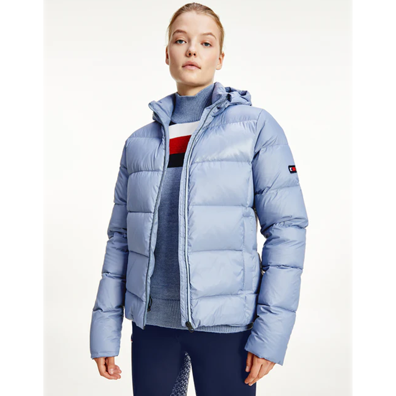 Tommy Hilfiger Women's Hooded Down Jacket - Moonstone-3