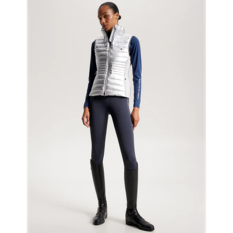Tommy Hilfiger Women's Puffer Vest - Silver-3