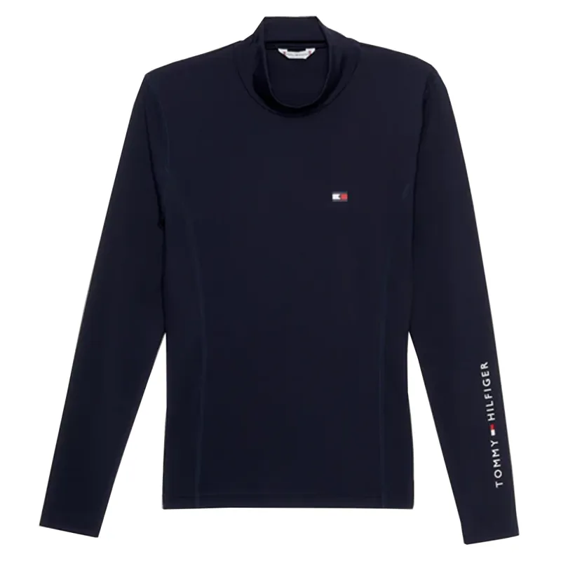 Tommy Hilfiger High Neck Long Sleeve Base Layer - Desert Sky -1
