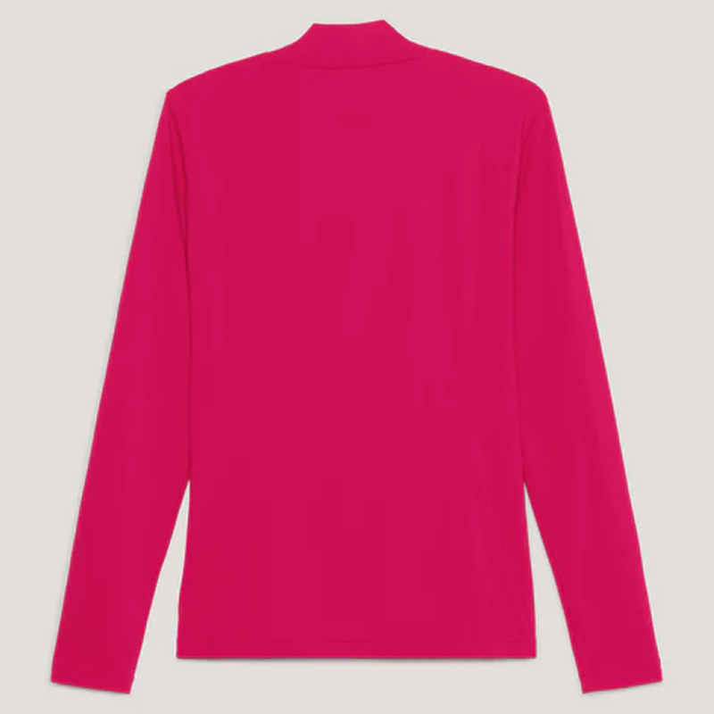 Tommy Hilfiger High Neck Long Sleeve Base Layer - Cherry-1