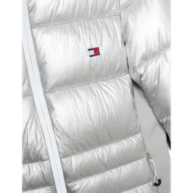 Tommy Hilfiger Women's Puffer Jacket - Silver-2