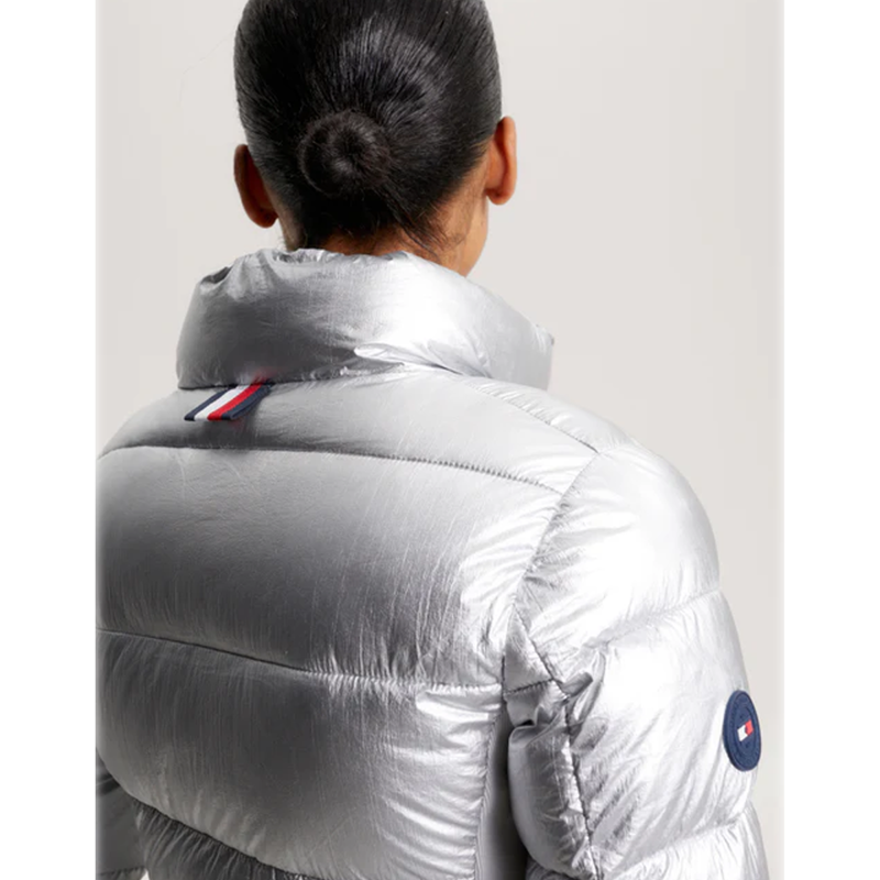 Tommy Hilfiger Women's Puffer Jacket - Silver-3