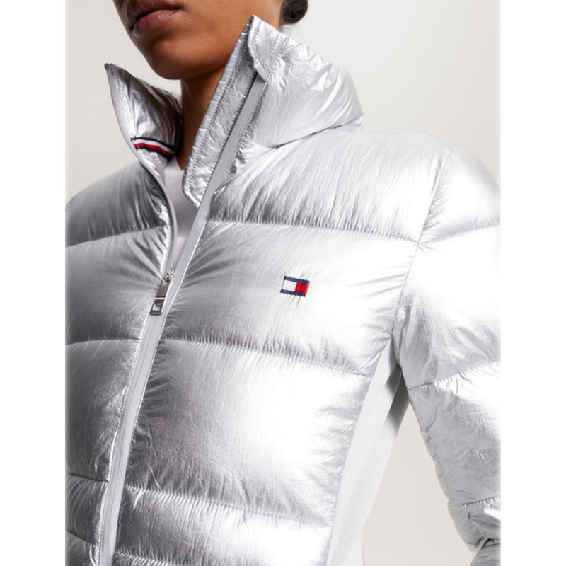 Tommy Hilfiger Women's Puffer Jacket - Silver-4
