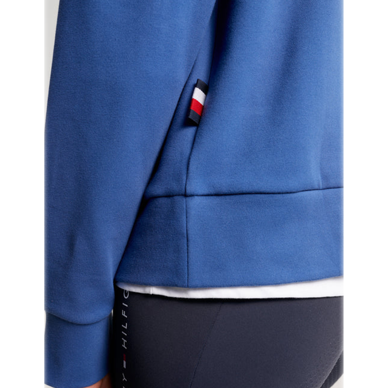 Tommy Hilfiger Paris Oversized Studded Logo Hoodie - Indigo Blue-3