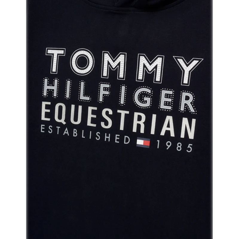 Tommy Hilfiger Paris Oversized Studded Logo Hoodie - Desert Sky-3