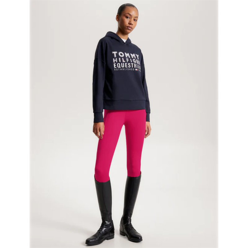 Tommy Hilfiger Paris Oversized Studded Logo Hoodie - Desert Sky-6