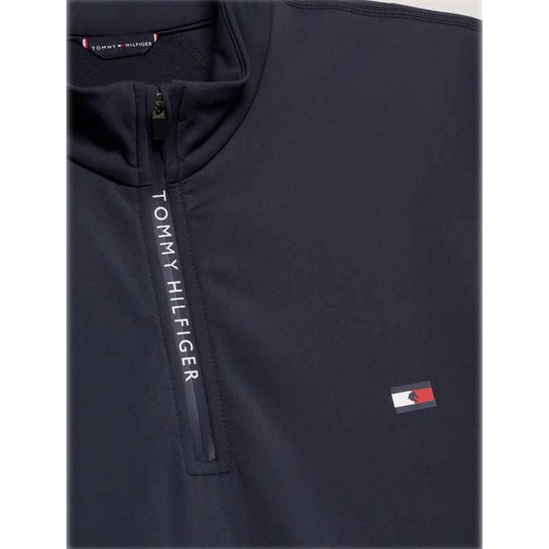 Tommy Hilfiger Men's 1/4 Zip Thermo Shirt - Dark Ash-2