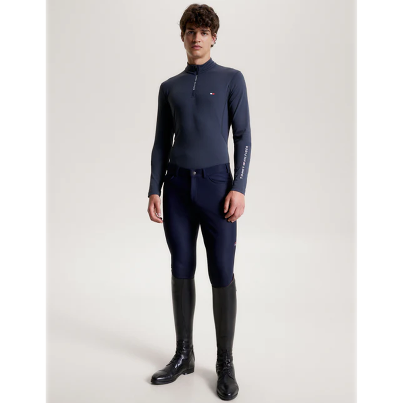 Tommy Hilfiger Men's 1/4 Zip Thermo Shirt - Dark Ash-5