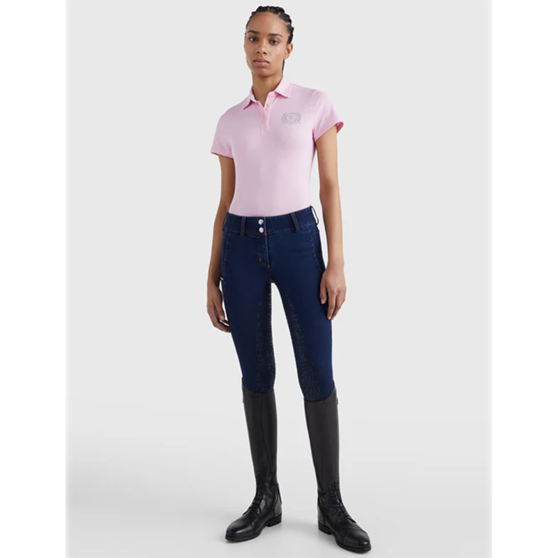 Tommy Hilfiger Rhinestone Performance Polo Shirt - Classic Pink-5