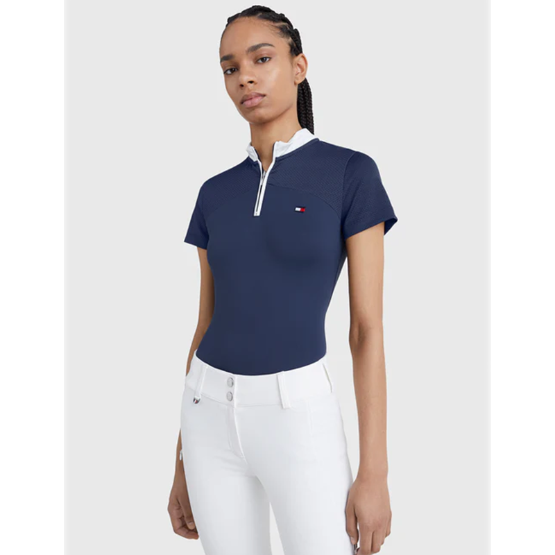 Tommy Hilfiger Fresh Air Performance Short Sleeve Show Shirt - Desert Sky-3