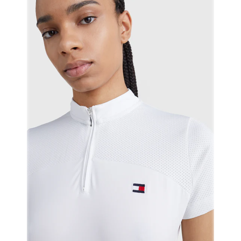 Tommy Hilfiger Fresh Air Performance Short Sleeve Show Shirt - Optic White-3