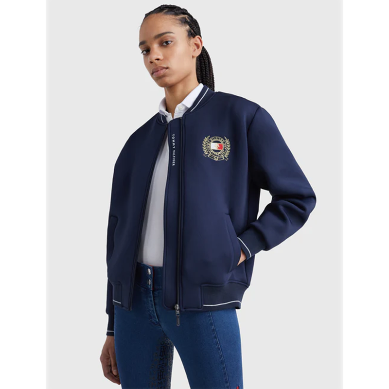 Tommy Hilfiger Crest Bomber Jacket - Desert Sky-5