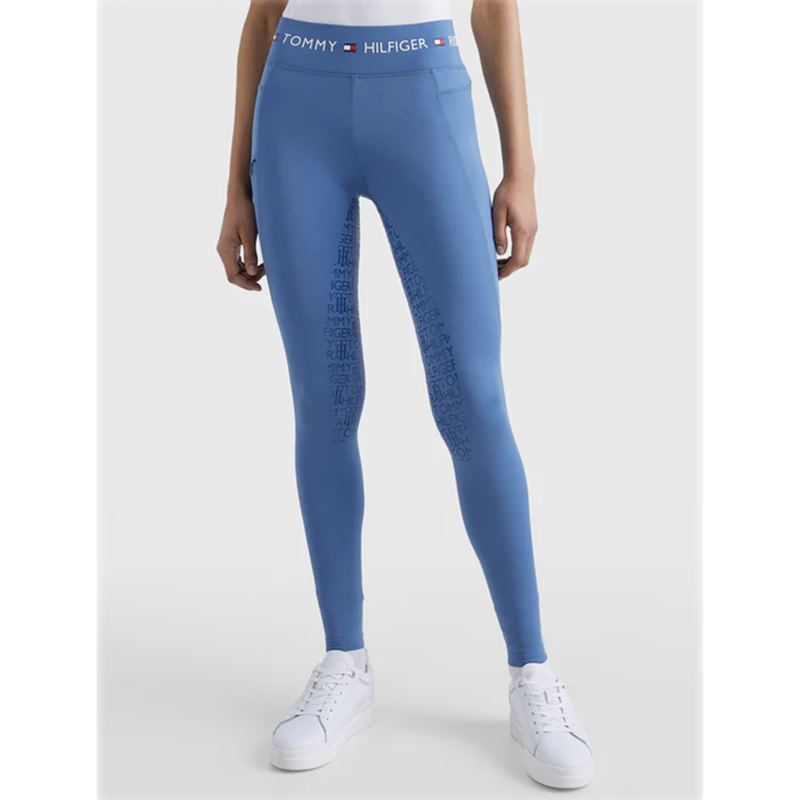 Tommy Hilfiger Full Grip Smart Riding Leggings - Blue Coast-4