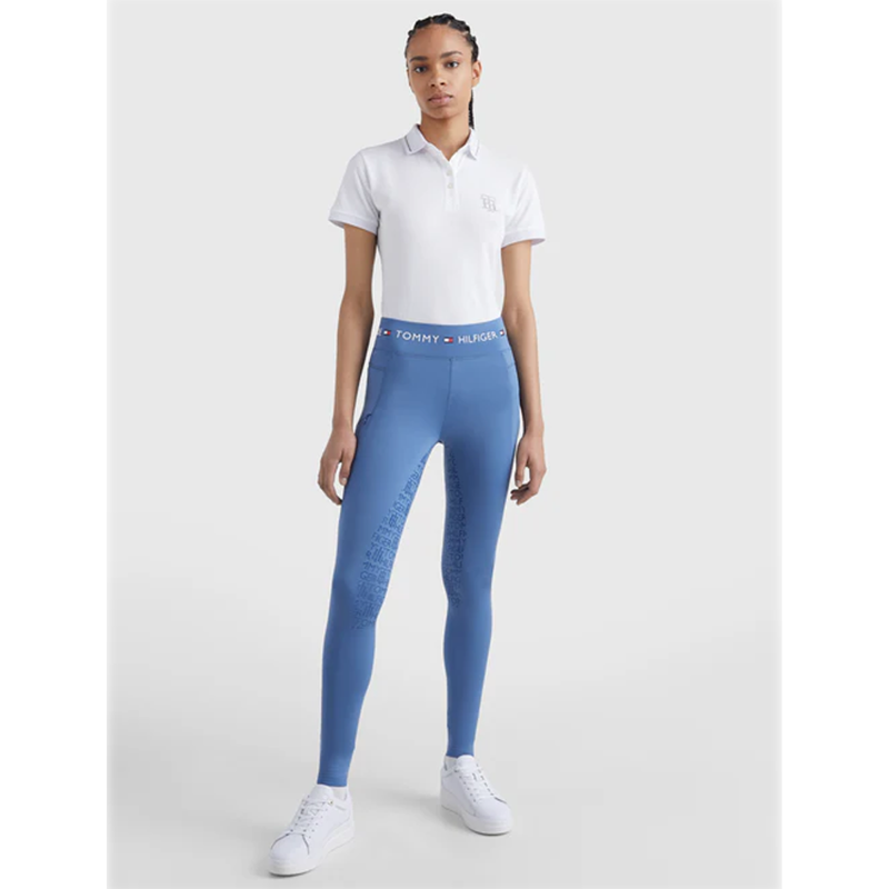 Tommy Hilfiger Full Grip Smart Riding Leggings - Blue Coast-5