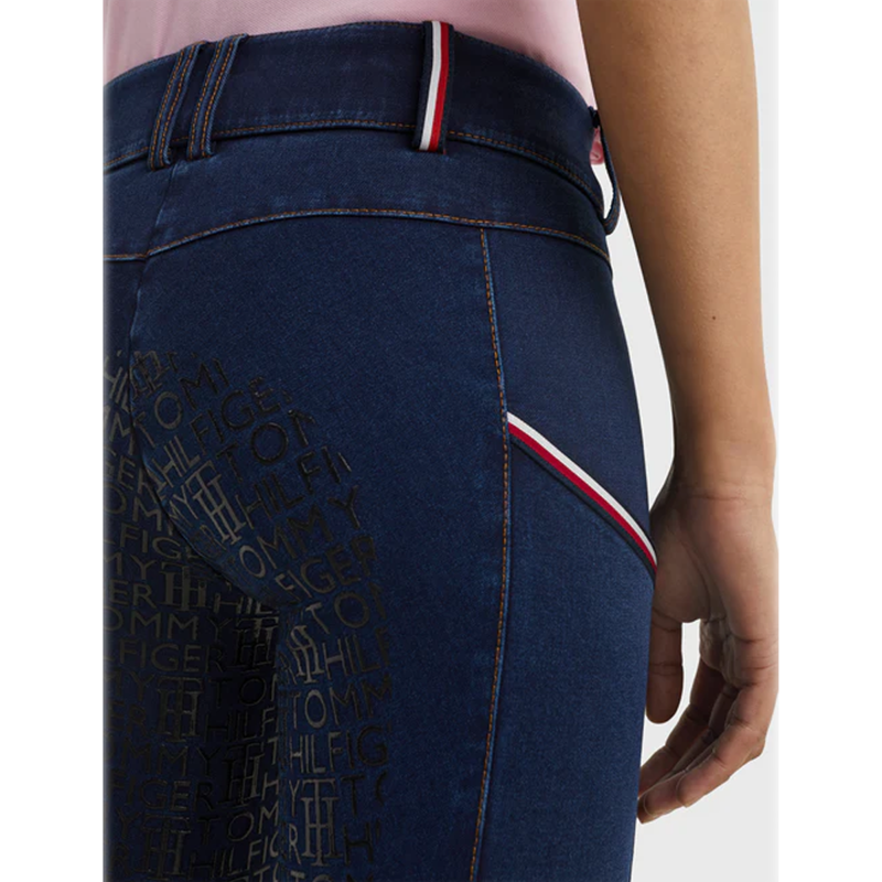 Tommy Hilfiger Full Seat Denim Style Breeches - Indigo Blue-3