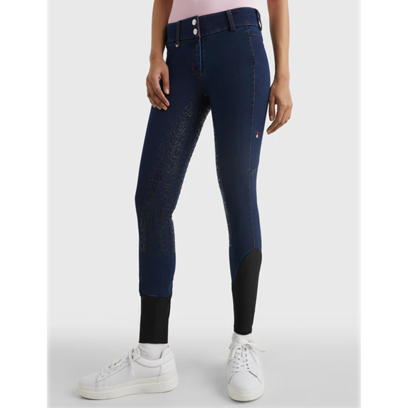 Tommy Hilfiger Full Seat Denim Style Breeches - Indigo Blue-4