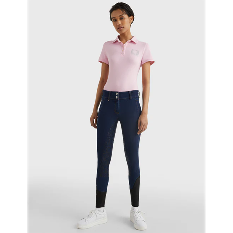Tommy Hilfiger Full Seat Denim Style Breeches - Indigo Blue-5