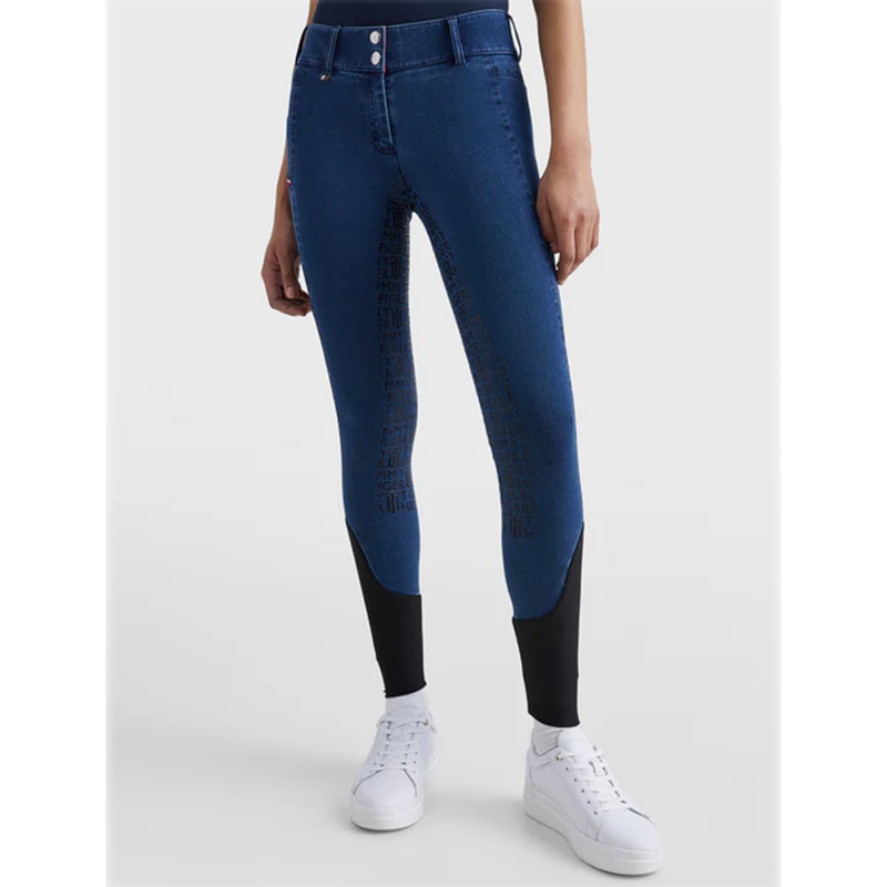 Tommy Hilfiger Full Seat Denim Style Breeches - Ocean-5