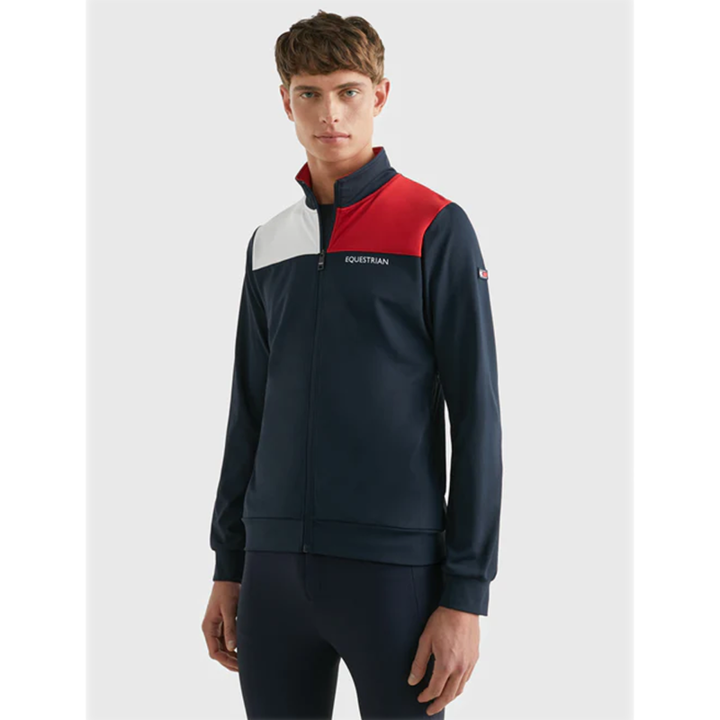 Tommy Hilfiger Men's Colorblock Performance Zip-Up Jacket - Desert Sky-4