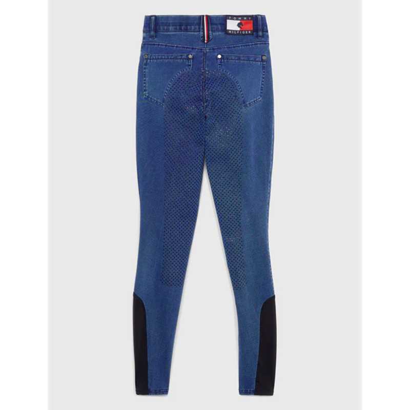 Tommy Hilfiger Women's Queens Denim Full Grip Breeches - Heritage-1