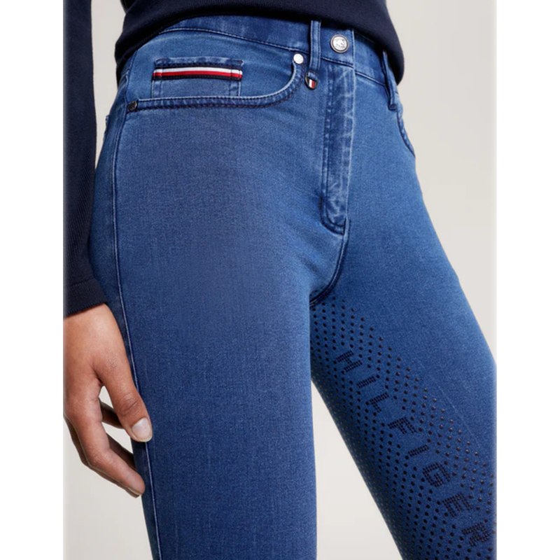 Tommy Hilfiger Women's Queens Denim Full Grip Breeches - Heritage-2