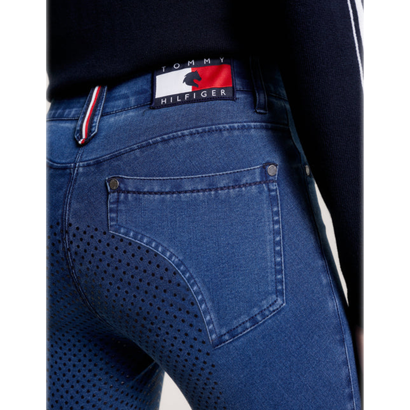 Tommy Hilfiger Women's Queens Denim Full Grip Breeches - Heritage-4