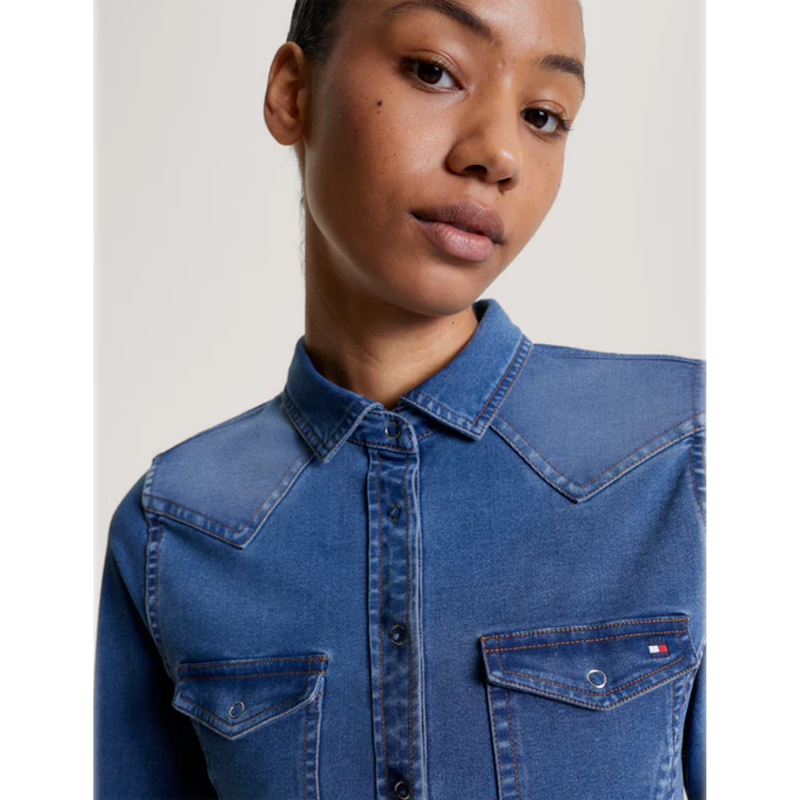Tommy Hilfiger Woodside Stretch Denim Shirt - Heritage-4