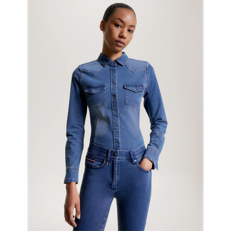 Tommy Hilfiger Woodside Stretch Denim Shirt - Heritage-5