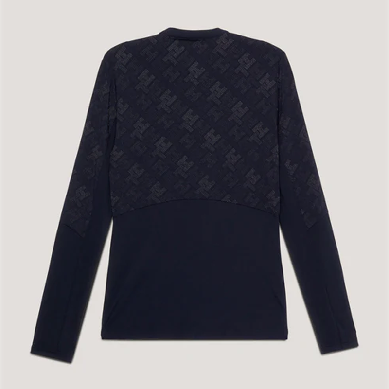 Tommy Hilfiger Women's Cologne Reflective Long Sleeve 1/4 Zip Training Top - Multi-1