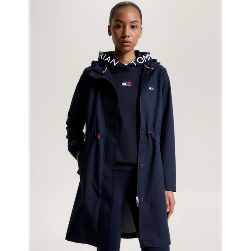 Tommy Hilfiger Washington Long Rain Jacket - Desert Sky-4