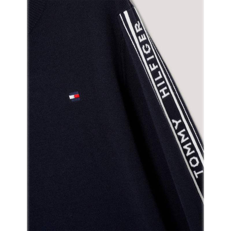 Tommy Hilfiger Men's Seattle Jacquard Logo Sweater - Desert Sky-2