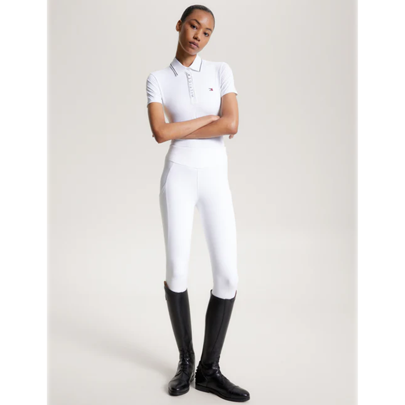 Tommy Hilfiger Women's Performance Polo Shirt - Optic White-5