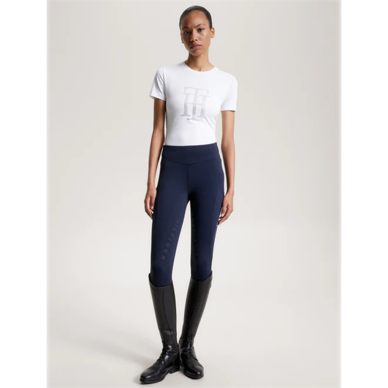 Tommy Hilfiger Rhinestone T-Shirt - Optic White-5