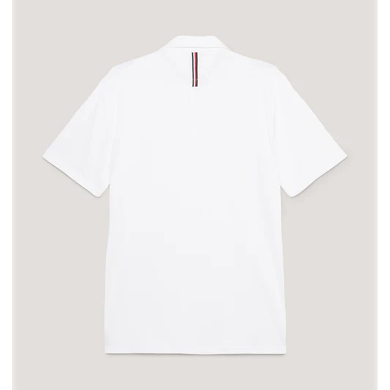 Tommy Hilfiger Men's Harlem Short Sleeve Logo Polo Shirt - Optic White-1