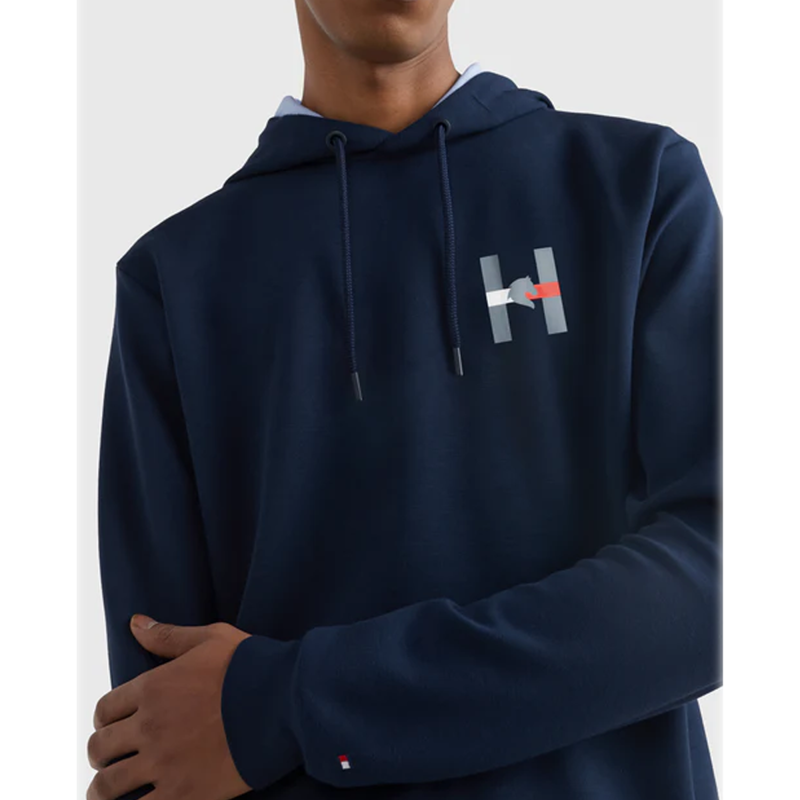 Tommy Hilfiger Men's Horse Graphic Sport Hoodie - Desert Sky-3