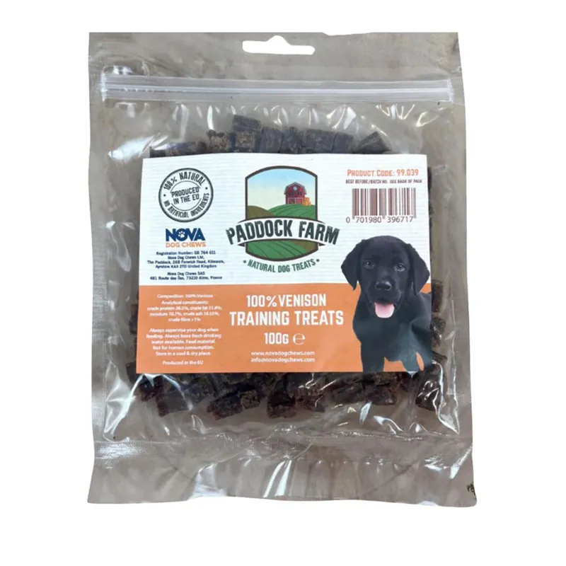 Paddock Farm Venison Training Treats - 100g
