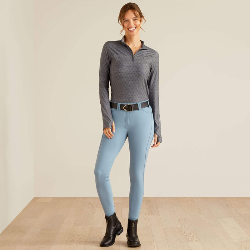 Ariat Women's Lowell 3.0 1/4 Zip Base Layer - Quiet Shade Dot-3