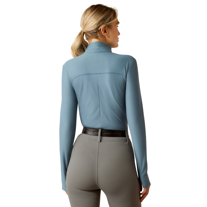 Ariat Women's Lowell 3.0 1/4 Zip Base Layer - Bluestone-1
